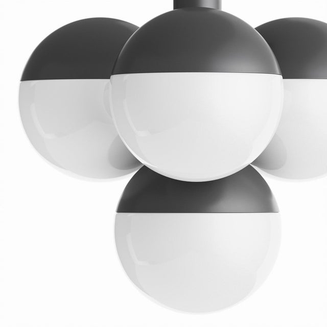 Metal Regina Andrew Oliver Orb Pendant, Oil Rubbed Bronze For Sale - Image 7 of 10