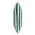 Spritely Home 18" Indoor/Outdoor Pillow in Emerald Canopy Stripe For Sale - Image 4 of 6