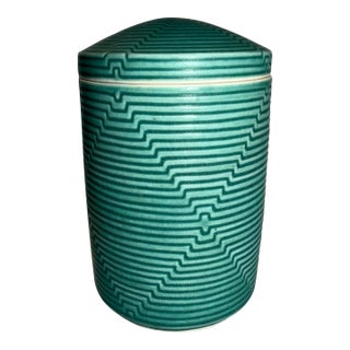 Nichibei Potters, Japanese American Contemporary Lidded Pottery Jar For Sale