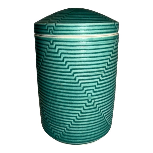 Nichibei Potters, Japanese American Contemporary Lidded Pottery Jar For Sale