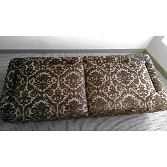 Wood Custom Rolling Sofa / Twin-Size Daybed – Eclectic Bohemian For Sale - Image 7 of 10