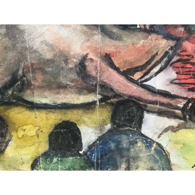 Vintage Painting by Ilhami Atalay For Sale In New York - Image 6 of 9