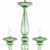Early 21st Century Sculptural Linear Rigadin Green Murano Glass Chandelier by Simoeng For Sale - Image 5 of 6