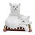 Italian Mid 20th Century Mid-Century Italian Ceramic Cats on Cushion by Ceccarelli Sculpture For Sale - Image 3 of 10