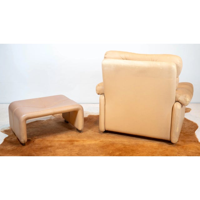 Vintage Afra & Tobia Scarpa Coronado Lounge Chair and Ottoman for C&b Italia, 1960s For Sale - Image 10 of 18