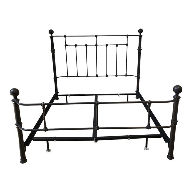 Pottery Barn Queen Size Mendocino Bed Frame Chairish