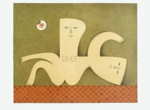 1980s "Double Identity" Lithograph by Samy Briss