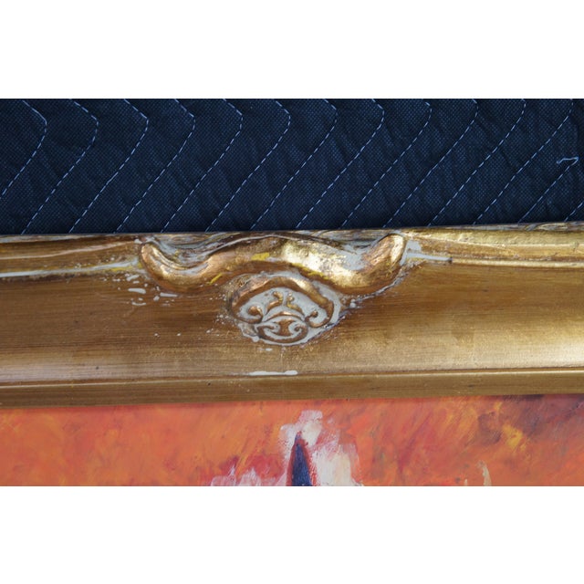 Mid 20th Century Flask Glass Jug Post Impressionist Still Life Oil Painting After Paul Cezanne For Sale - Image 9 of 10