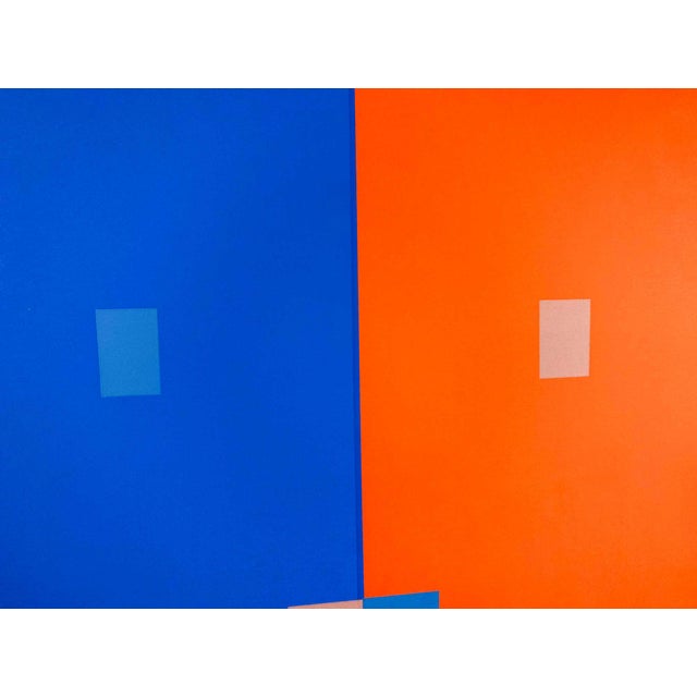 Modern Modern Josef Albers Original Silkscreen 1963 [VII-2a] Limited Ed.w/Custom Frame For Sale - Image 3 of 5
