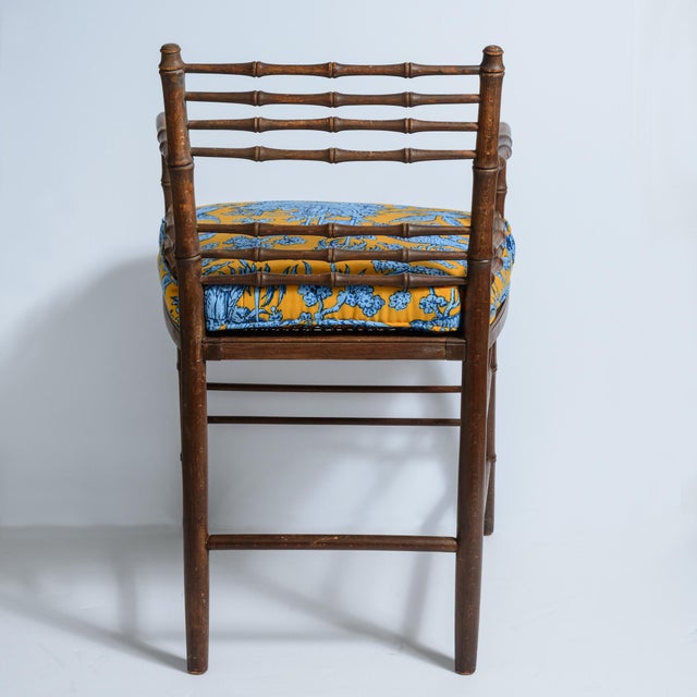 Pair English Aesthetic Movement Faux Bamboo Chairs ,Sussex Style, C1890-1900 For Sale In West Palm - Image 6 of 10