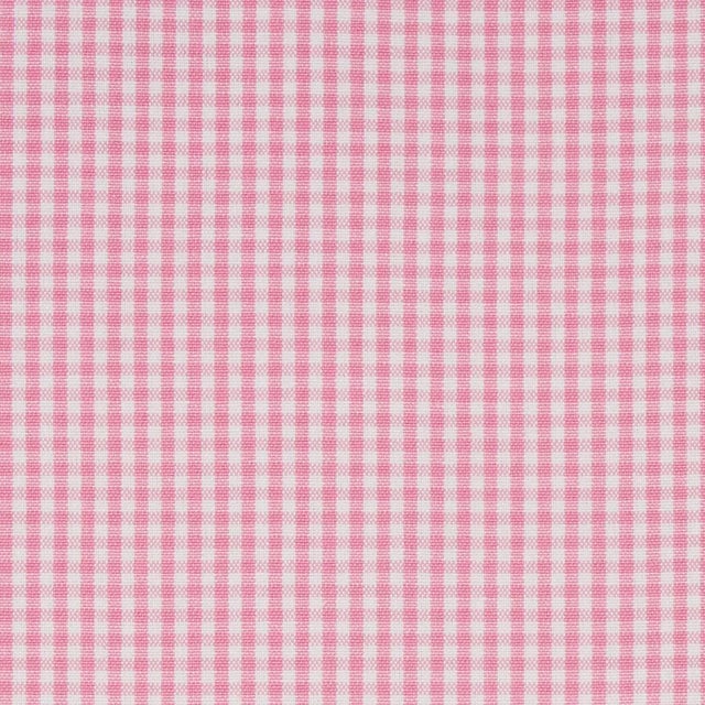Transitional Sample - Schumacher Barnet Cotton Check Fabric in Blush For Sale - Image 3 of 3