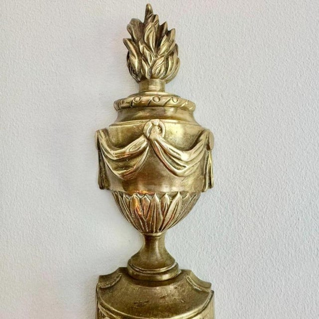 Napoleon III Gilt Bronze 2-Branch Candle Sconces, Mid-19th Century, Set of 2 For Sale - Image 4 of 15