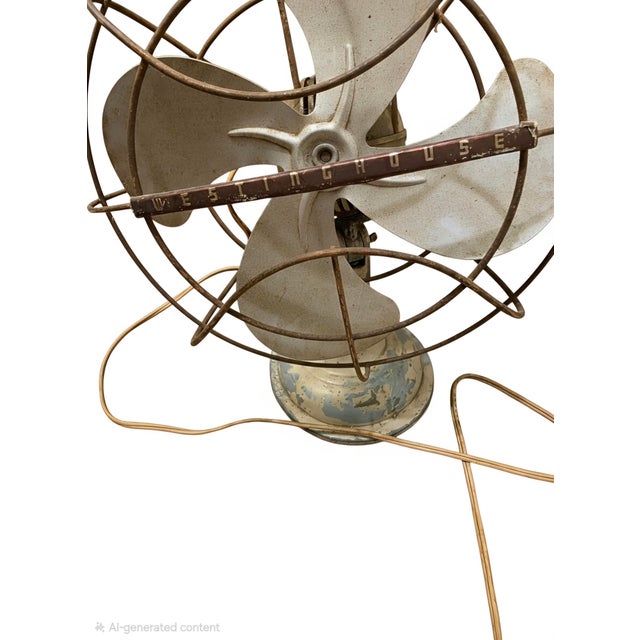 This is a late 1930s to early 1940s Westinghouse Streamline Moderne / Art Deco Desk Fan (often associated with the "Lively...