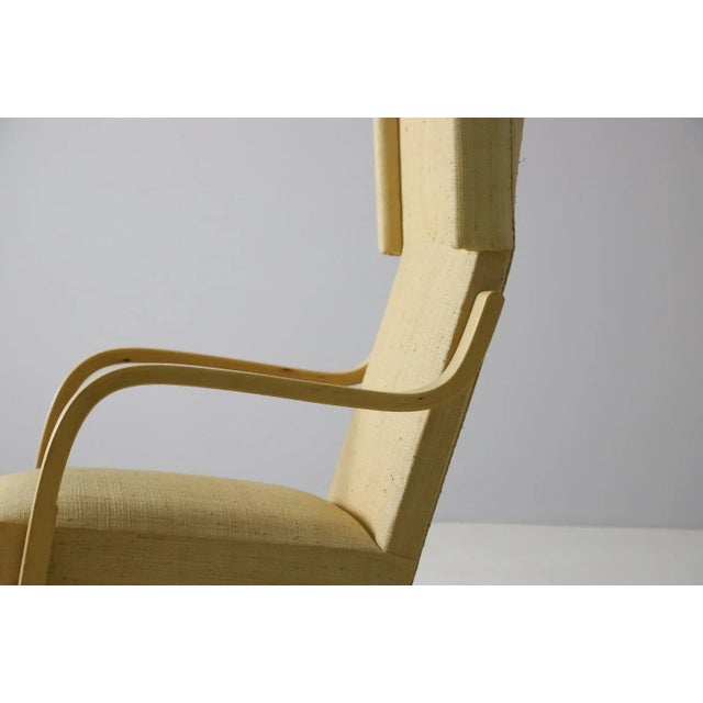 Light Yellow 401 Lounge Chair by Alvar Aalto for Artek For Sale - Image 8 of 9