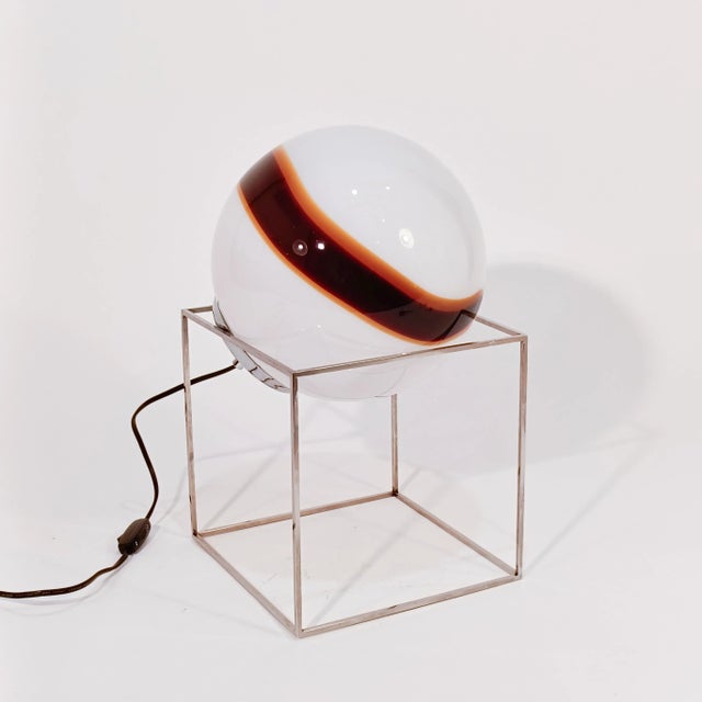 Contemporary Sculptural Murano Glass Table or Floor Lamp from Venini, 1970s For Sale - Image 3 of 16