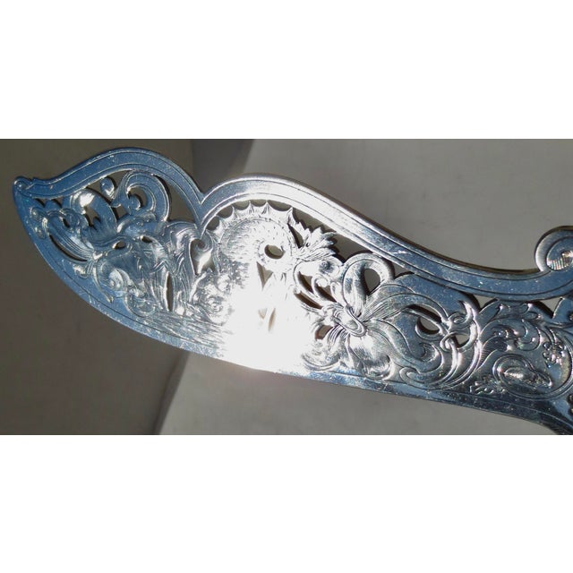 English Silverplate Fish Server English For Sale - Image 3 of 9
