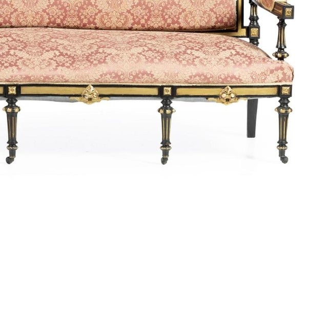 Queen Mary Sofa and Armchair, 19th Century, Set of 2 For Sale - Image 5 of 6
