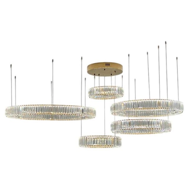 Collection Orione Chandelier in Metal and Crystal by Jago For Sale - Image 9 of 9