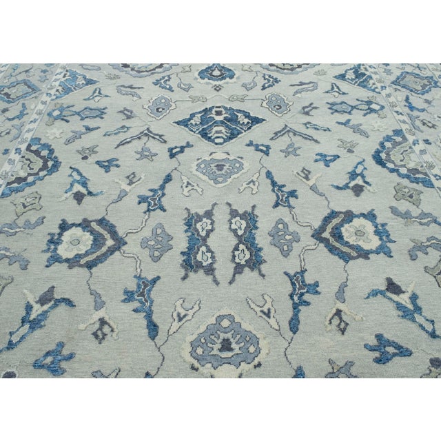 Turkish Oushak Rug 12'6" x 16'4" #18504 For Sale In Houston - Image 6 of 8