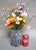 Laura Ashley Permanent Botanical Arrangement in Lavender Glass Vase For Sale In Raleigh - Image 6 of 8