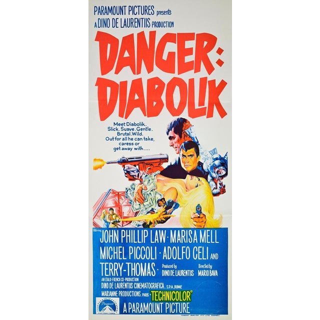 Danger: Diabolik Offset Poster, 1970s For Sale - Image 3 of 5
