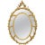 George III Style Oval Giltwood Border Glass Mirror For Sale In New York - Image 6 of 6