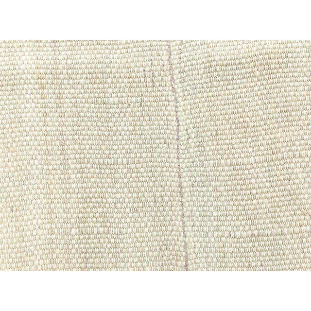 Textile Contemporary Very Light Green Flat Weave Rug by Doris Leslie Blau For Sale - Image 7 of 9