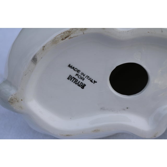 Large Italian Ceramic White Bunny Rabbit Statue for Intrada For Sale - Image 9 of 13
