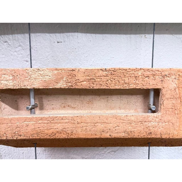 Black Framed Terracotta Wall Sculpture, 1980s For Sale - Image 8 of 18