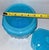 Vintage Jeannette Glass Mayfair ‘Open Rose’ depression glass cookie jar in rare baby blue opaque glass. Features the...