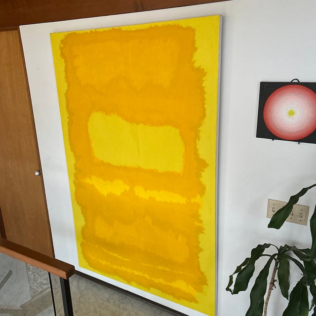 Abstract Contemporary Modernist Abstract Painting on Canvas, Signed by the Artist For Sale - Image 3 of 11