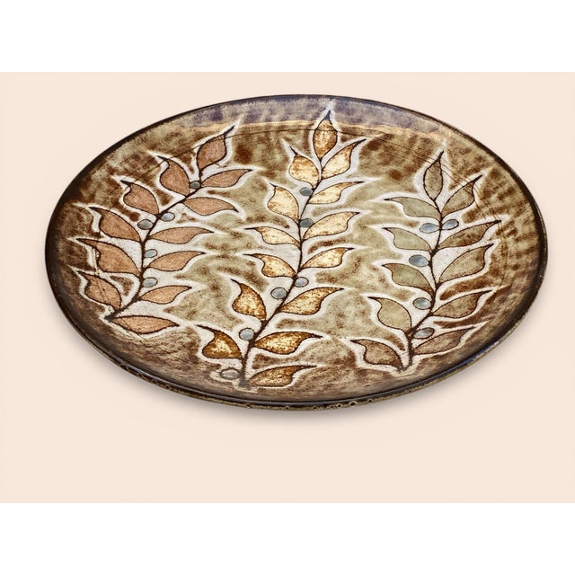 Ceramic Wall Plate by Robert Pérot for Vallauris, France, 1950s For Sale - Image 3 of 6