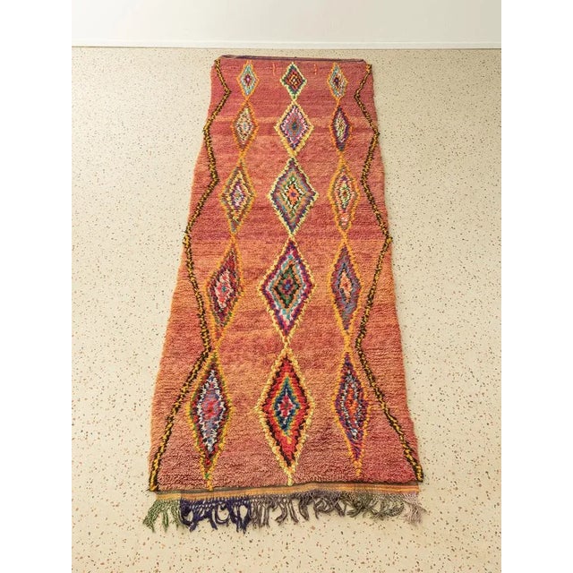 Mid-Century Modern Vintage Boujad Berber Rug For Sale - Image 3 of 10