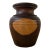 Vintage Mid Century Turned Walnut Vase, Studio Wood Art, Arts and Crafts Decor For Sale