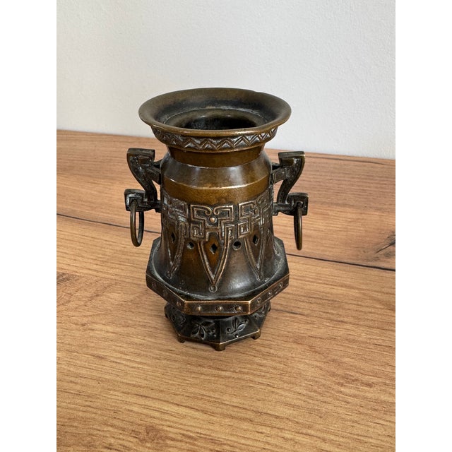 Antique Chinese Bronze Objects, Set of 3 For Sale - Image 9 of 11