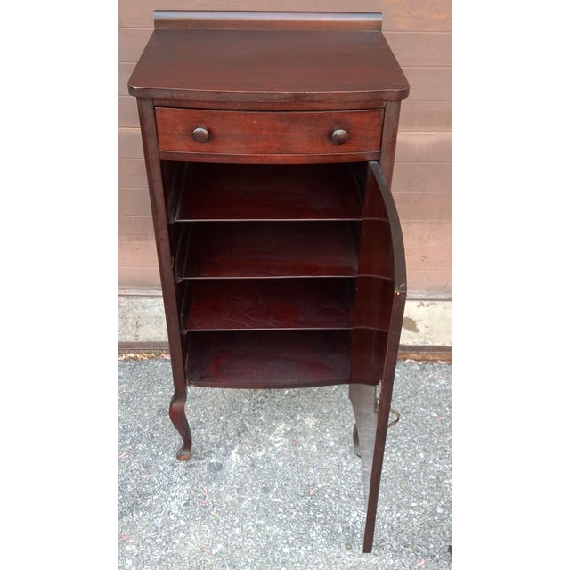 Victorian Solid Mahogany Sheet Music Cabinet, Circa 1880s For Sale - Image 4 of 12