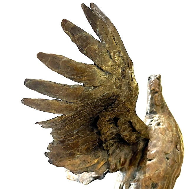 2020s Monumental Bronze Sculpture - Pheasants - "Farmboys" by Stefan Savides For Sale - Image 5 of 13