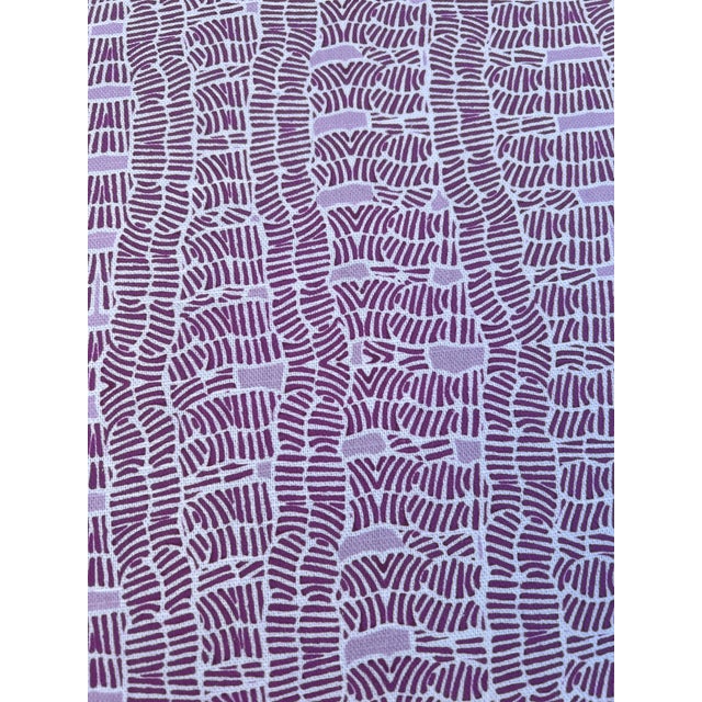 Iron Bench in Plum With New Cushion For Sale In West Palm - Image 6 of 6