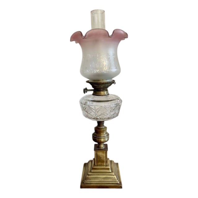 Antique Victorian Oil Lamp, 1880 For Sale
