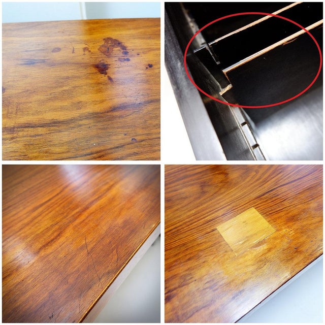 Desk with Bergwood Drawer Units and Wood Veneer Boomerang Top, 1970s For Sale - Image 9 of 16