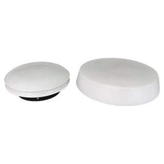 Wall or Ceiling Lamps in Opal Glass from RZB and Philips, Set of 2 For Sale