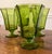 Green Octagon Shaped Glasses by Independence Glass Company - Set of 4 For Sale - Image 6 of 10