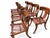 Stunning Set Walnut Klismos Dining Chairs Set of 8 For Sale - Image 4 of 7