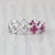 Modern 0.78ctw Ruby Flower Ring 18k White Gold Stackable Size 6.5 Band For Sale - Image 3 of 8
