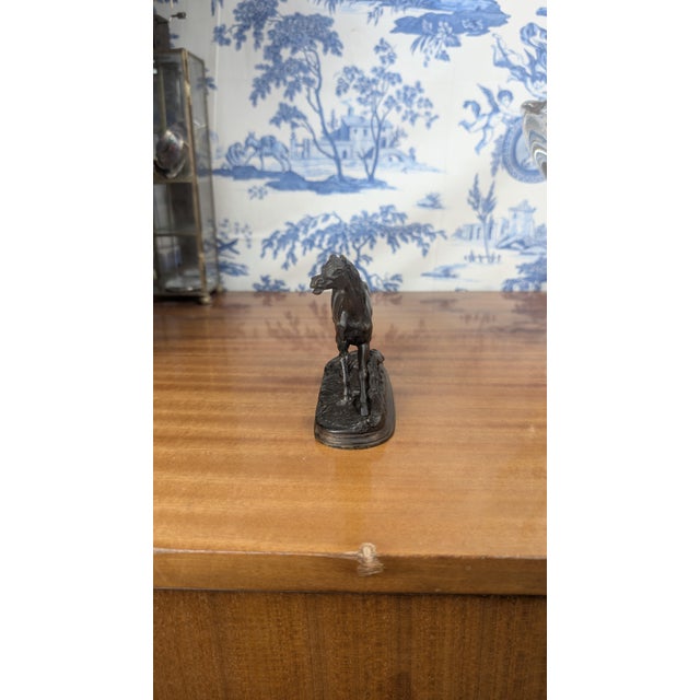 Jules Moigniez, Horse Running at the Stump, 19th Century, Bronze For Sale - Image 5 of 12