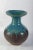 Large Modernist Aqua Pottery Vase For Sale - Image 4 of 7