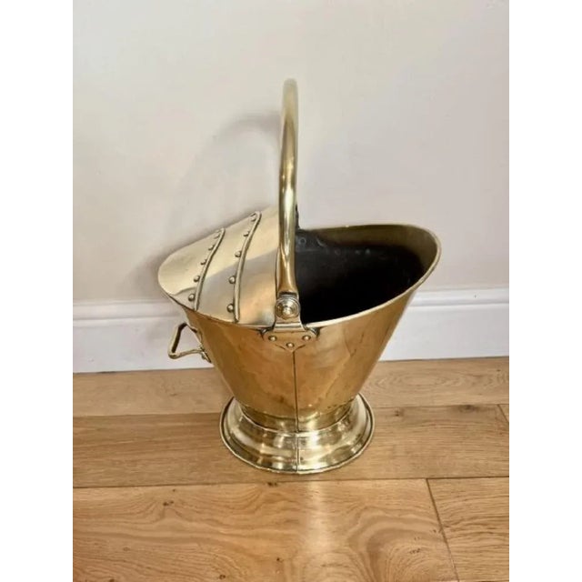 Victorian Brass Coal Scuttle, 1850s For Sale - Image 6 of 10