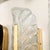 Mid-Century Mottled Glass & Brass Leaf Sconces by Carl Fagerlund for Orrefors For Sale - Image 13 of 15