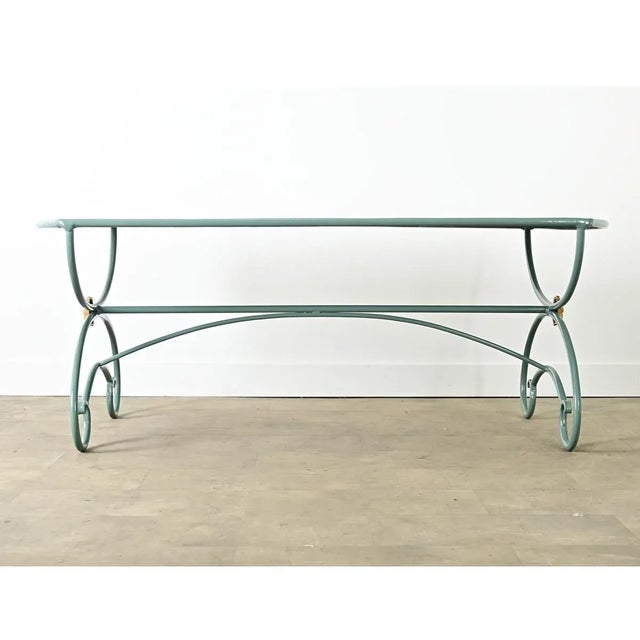 19th Century French 19th Century Iron Dining Table in New Powdercoat For Sale - Image 5 of 11