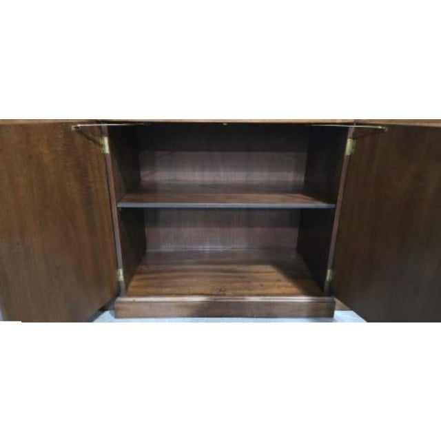 Vintage Brass Inlaid Breakfront Sideboard in Mahogany, 1920 For Sale - Image 6 of 17